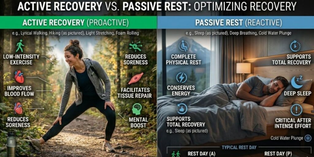 Comparison between active recovery and passive rest days