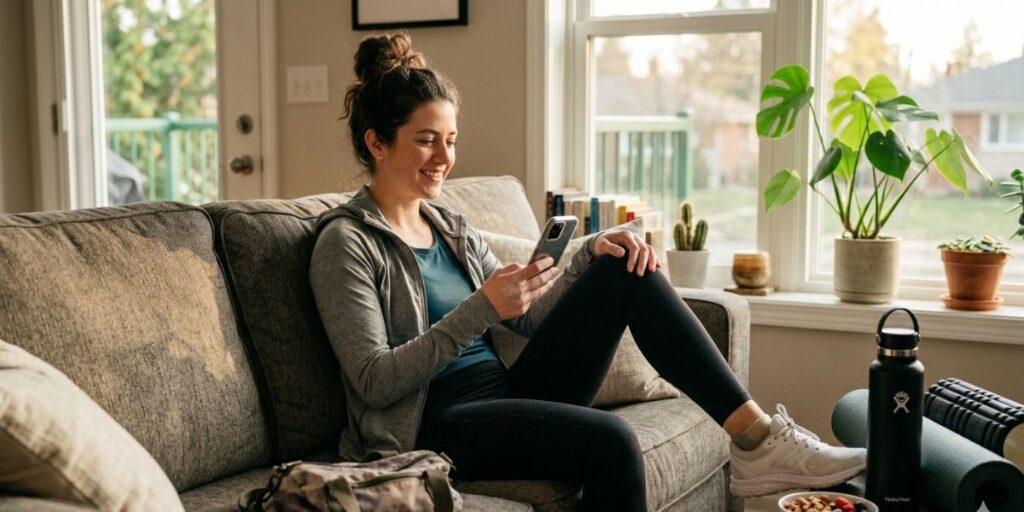 Beginner learning about workout recovery and rest days