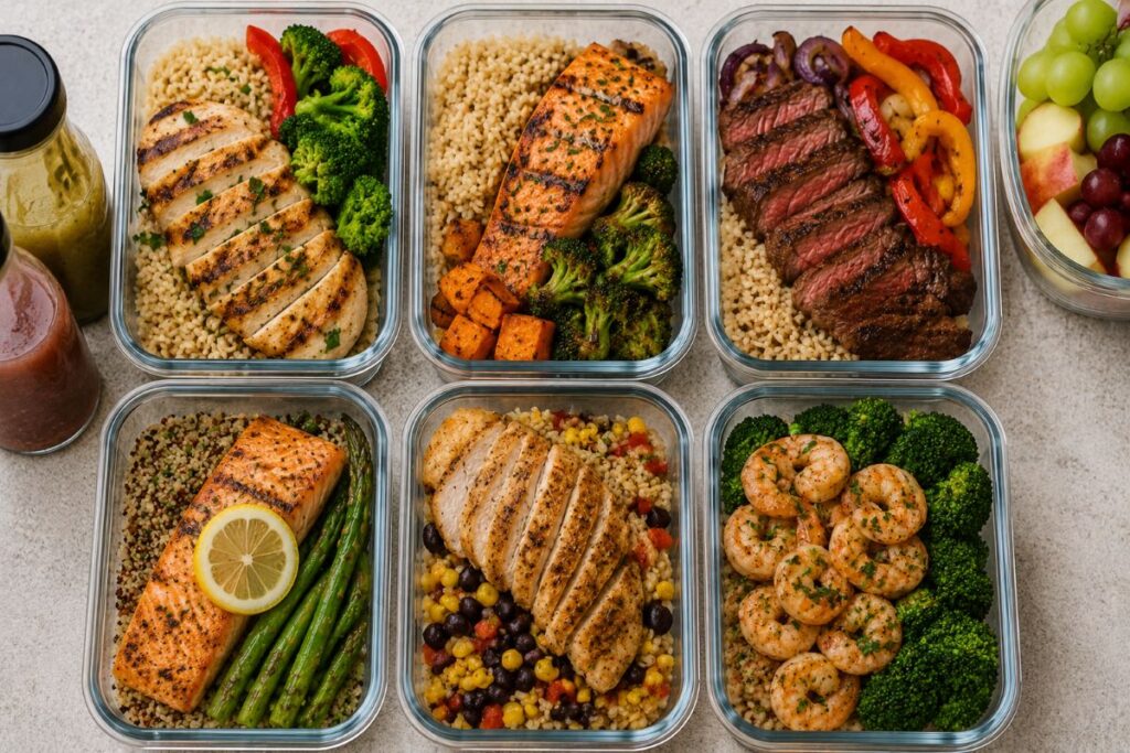 Muscle recovery meal prep containers
