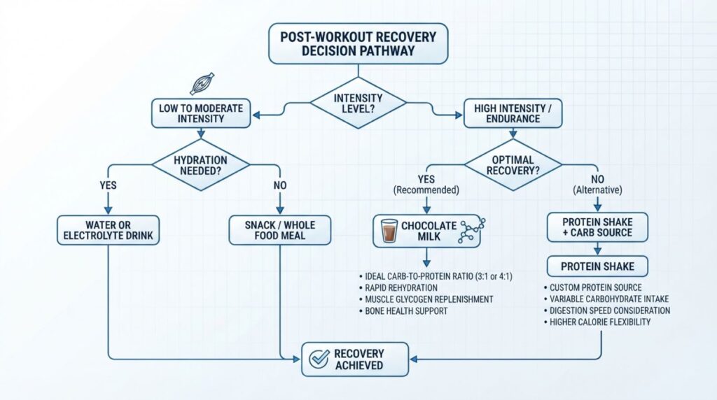 Decision guide for Chocolate Milk for Recovery 