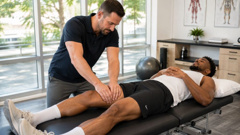Does massage help muscle recovery after exercise? Sports massage for sore muscles.