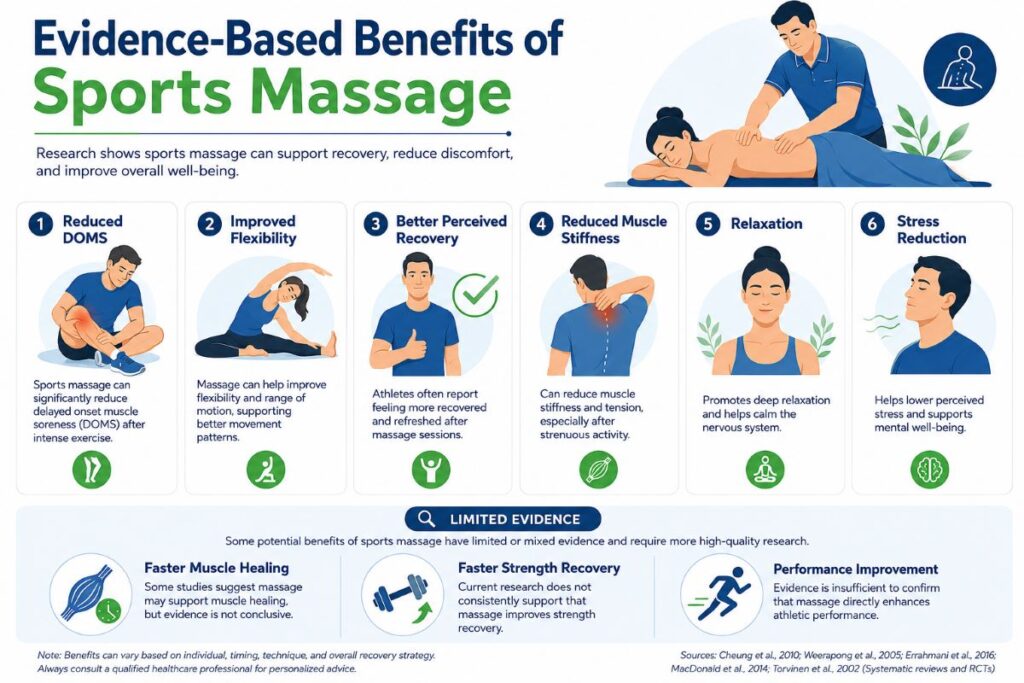 Evidence-based benefits of sports massage for muscle recovery.