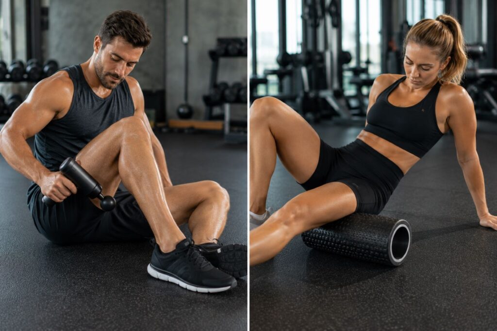 Massage gun versus foam roller for muscle recovery