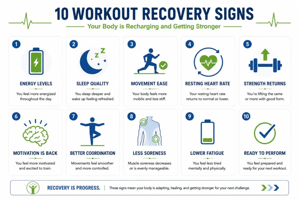 Workout recovery checklist before training