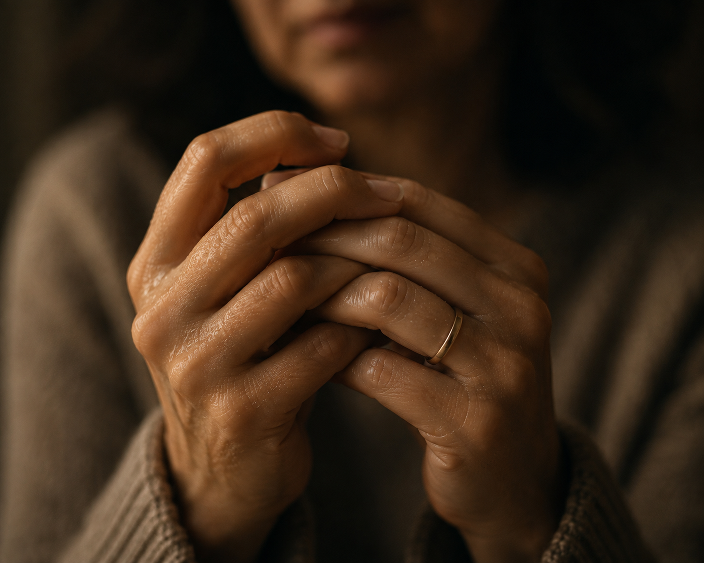 Woman reflecting on fear and uncertainty surrounding menopause